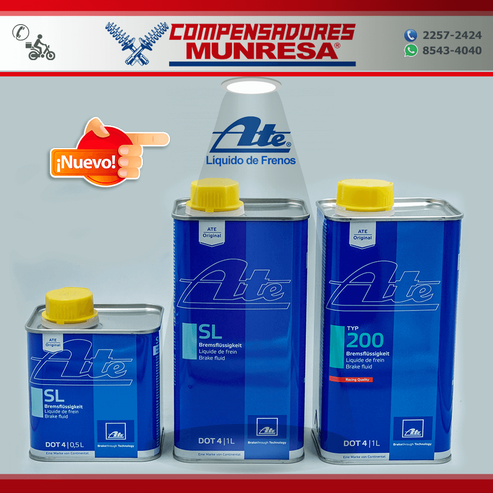 Líquido de Frenos Ate para TODAS las marcas